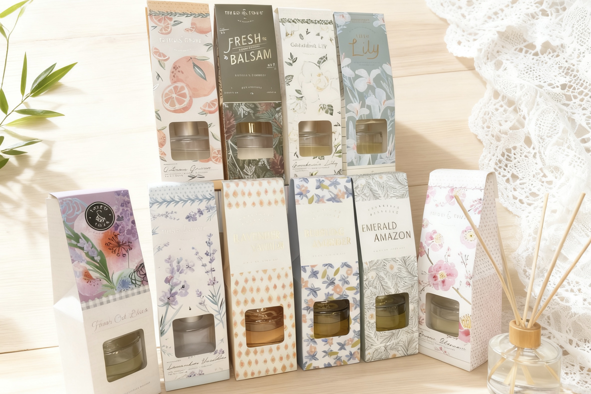 Diffuser Set - Envelope Box with Multiple Scent Choices Lg - 100ml (3)